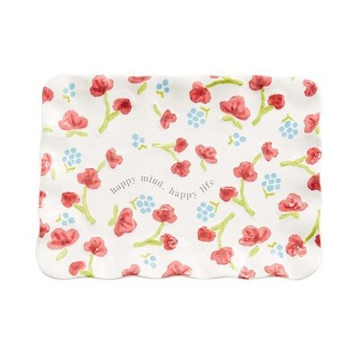 Floral Sentiment Tray Pink