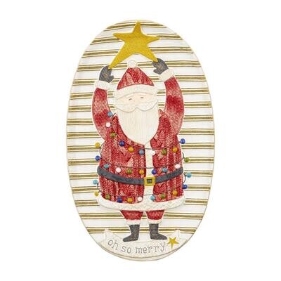Santa With A Star Platter