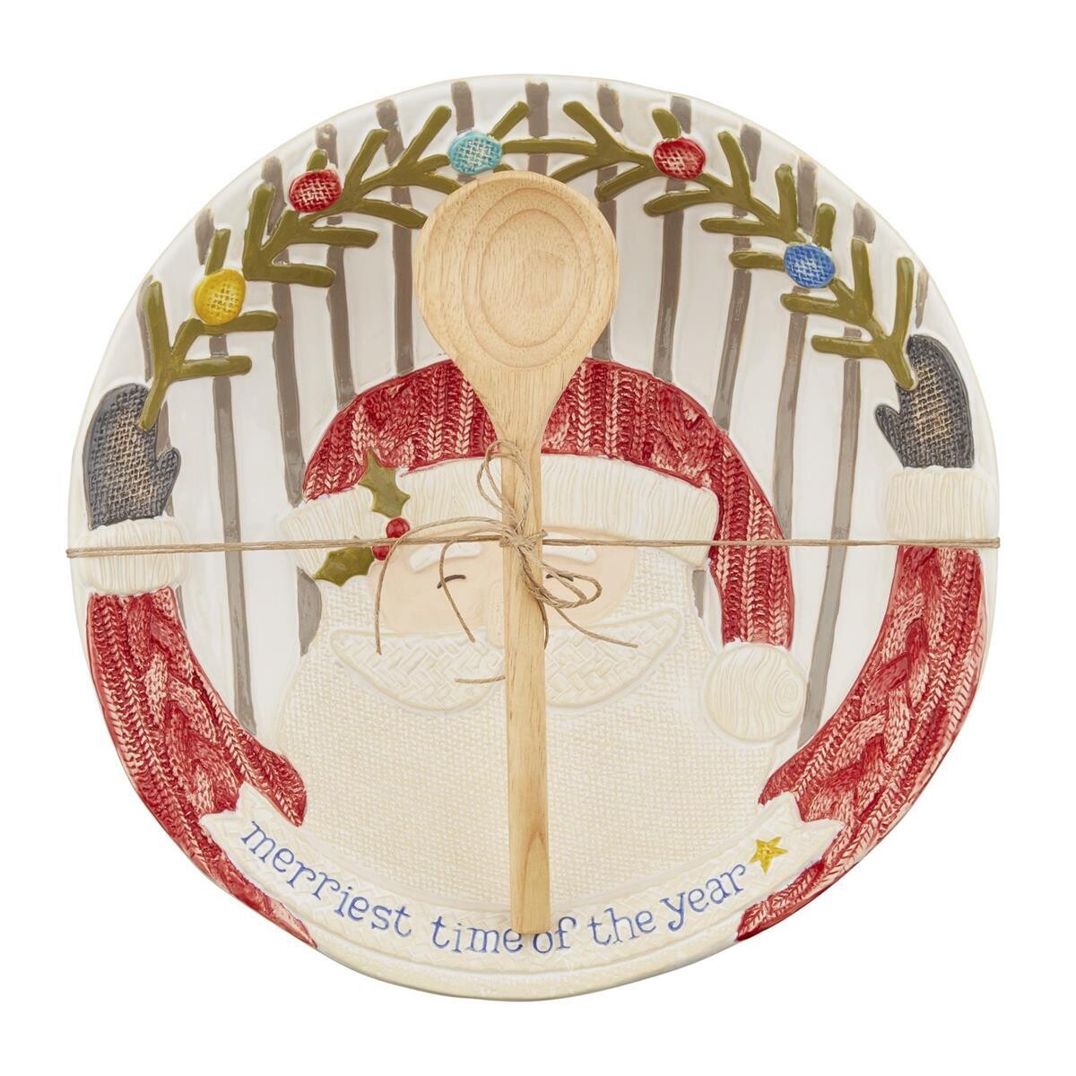 FINAL SALE Santa Serving Bowl