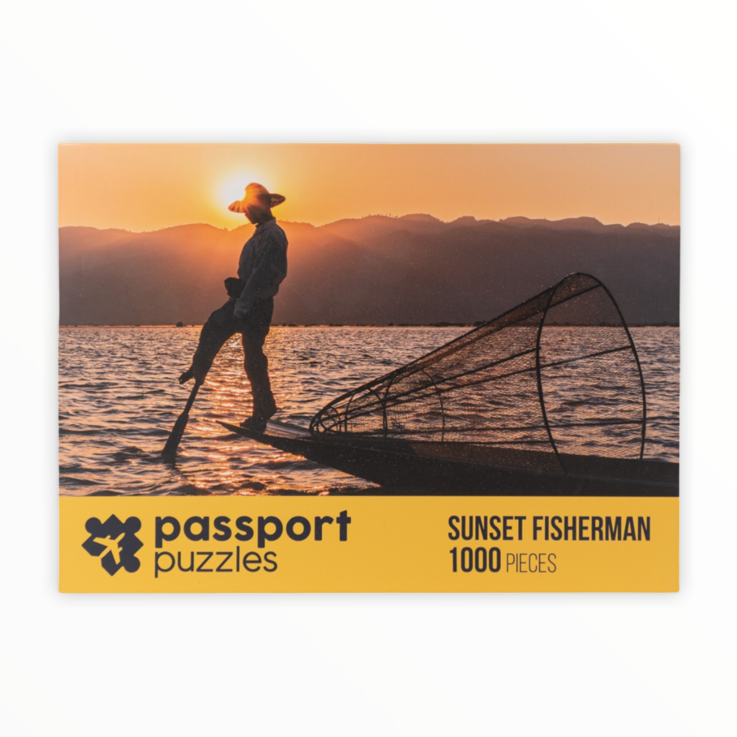 FINAL SALE Puzzle - 1000 Piece - Sunset Fisherman