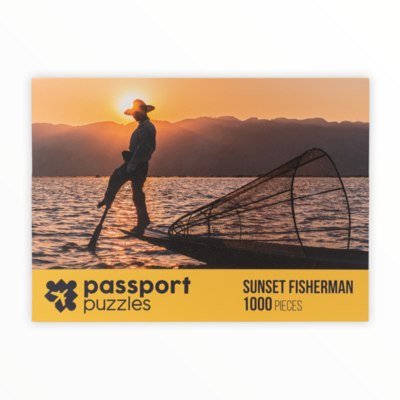Puzzle - 1000 Piece - Sunset Fisherman