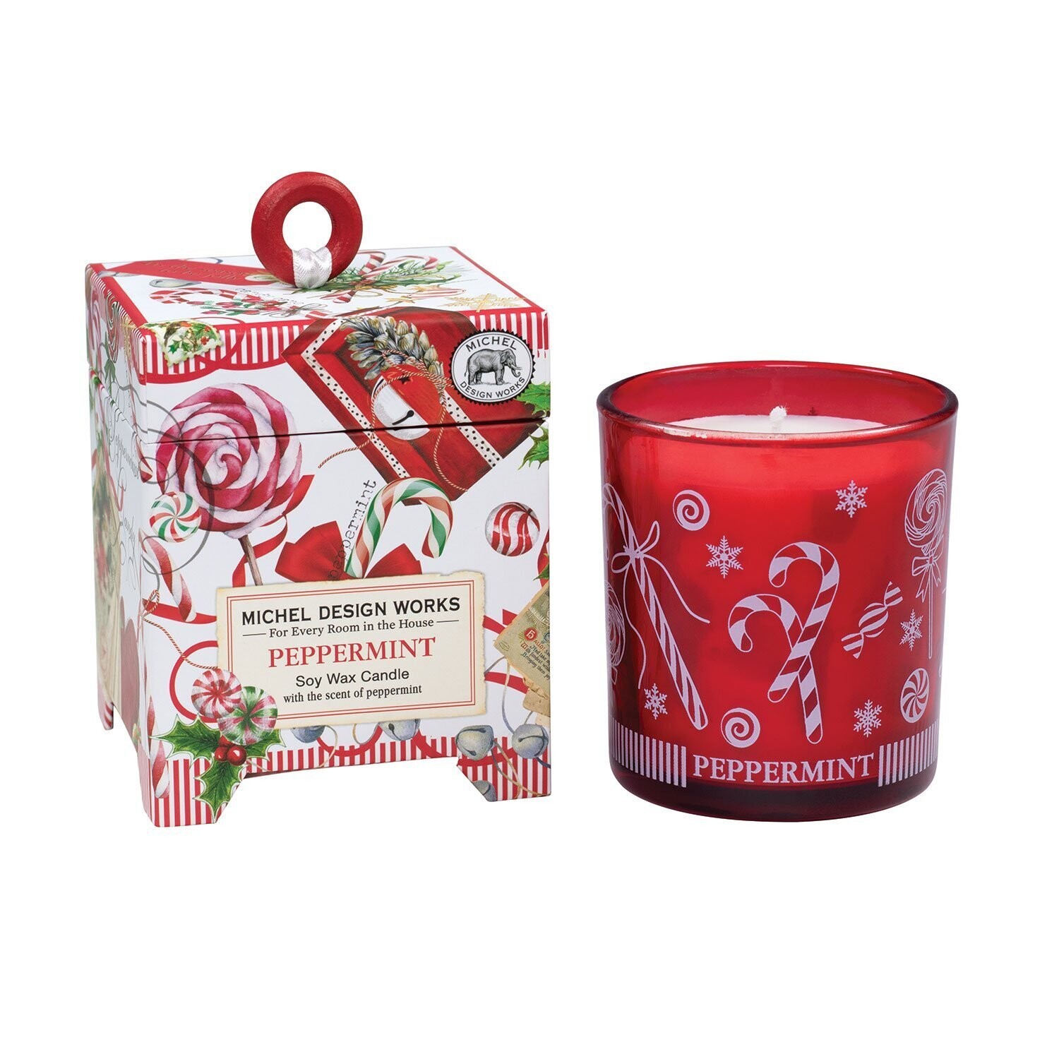 FINAL SALE - Peppermint - 6.5 Oz. Soy Wax Candle