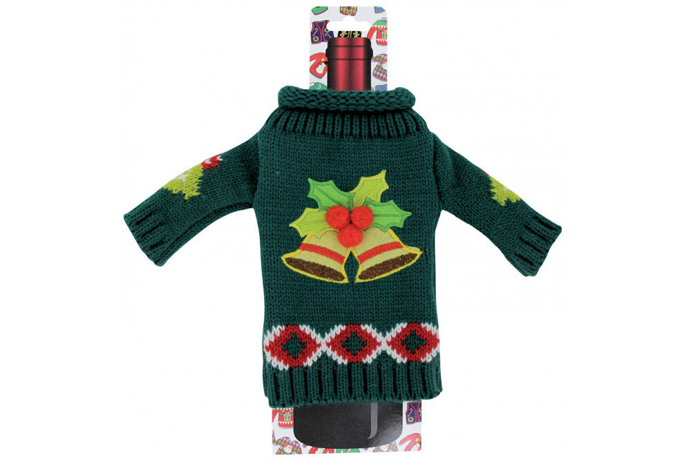 FINAL SALE - Christmas Wine Bottle Sweater