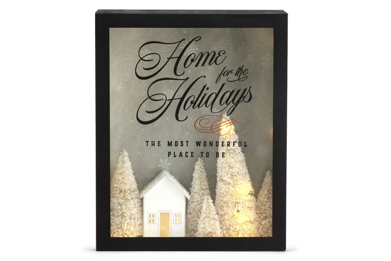 FINAL SALE - Home For Holidays Shadow Box