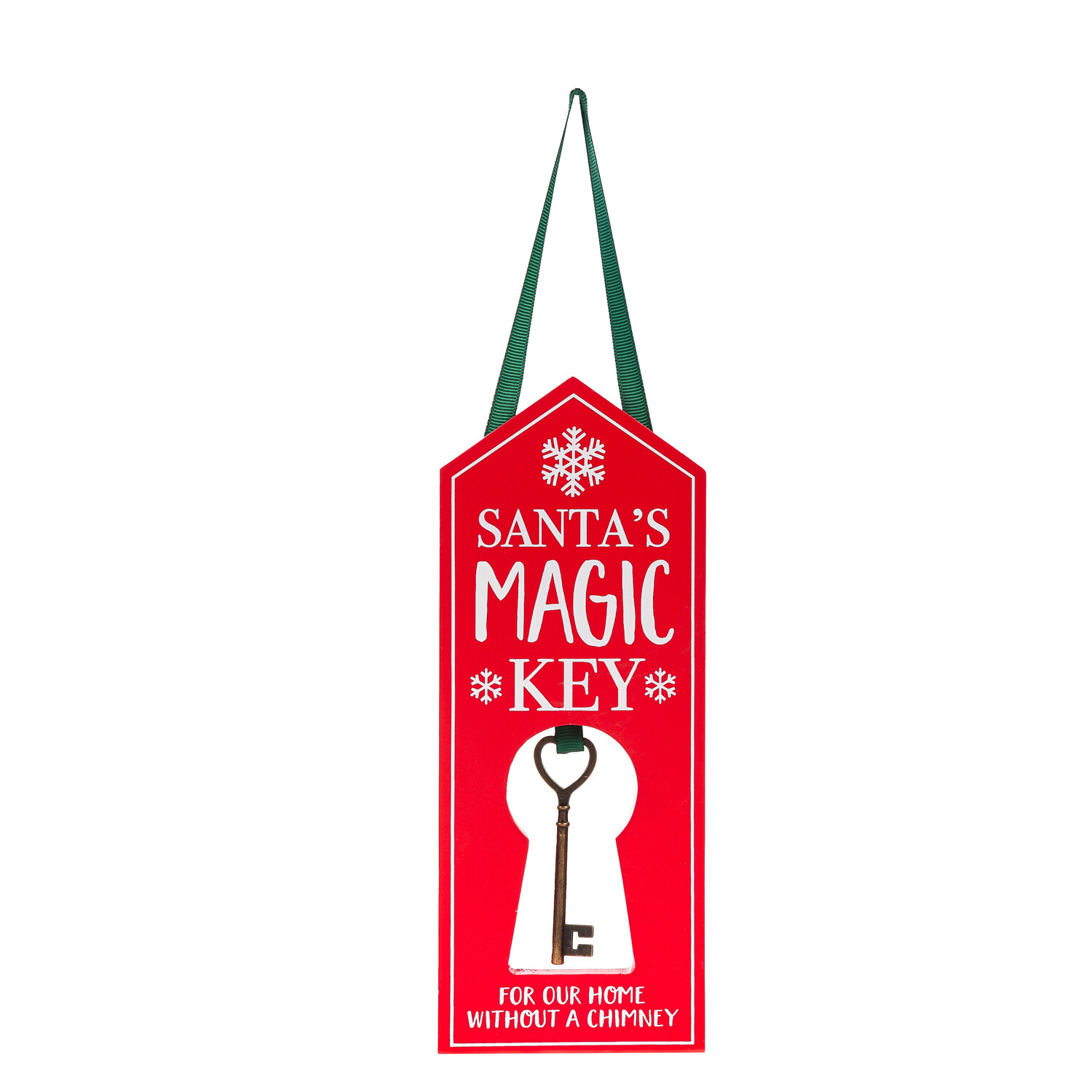 "Santa's Magic Key" Wood Door Hanger