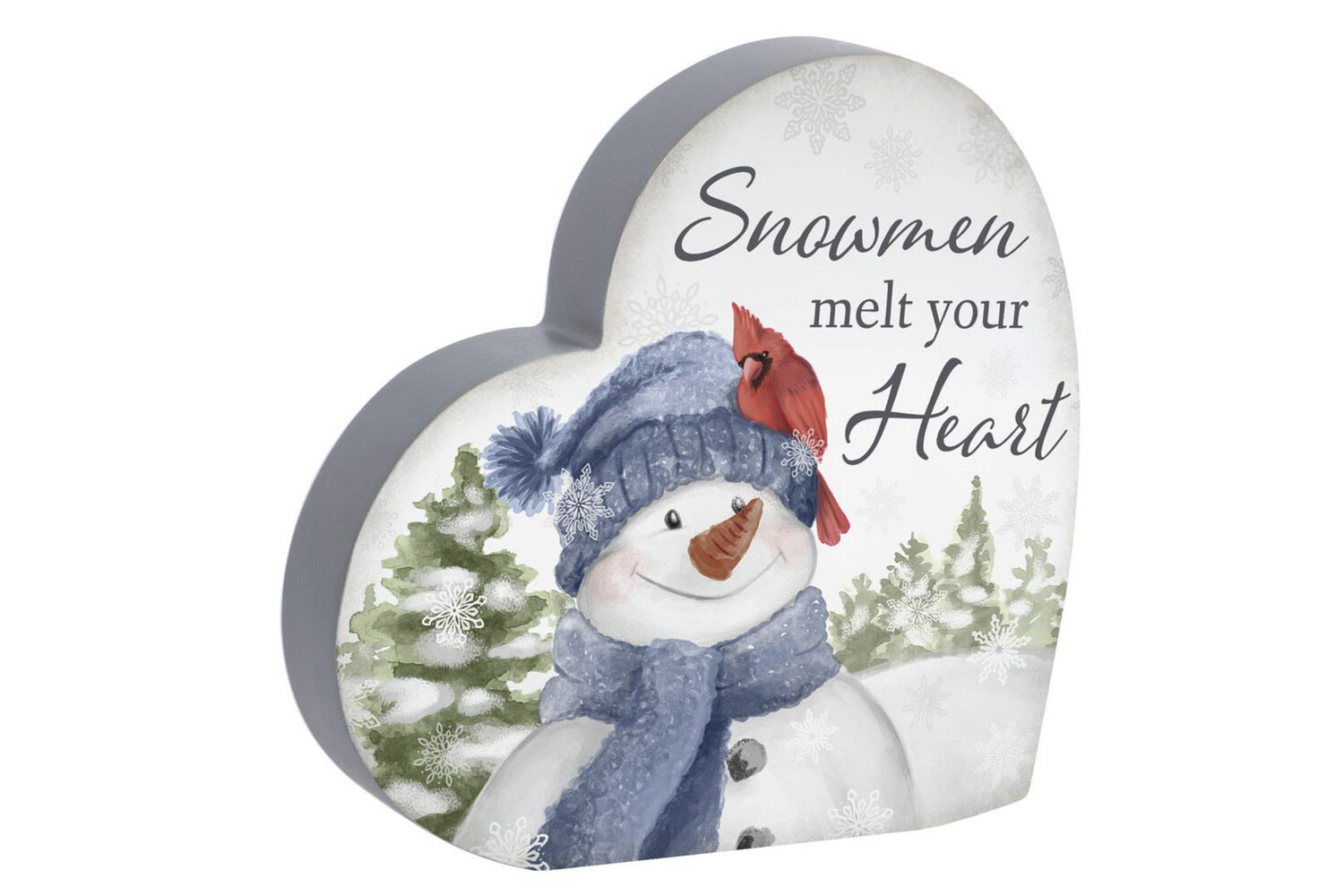 FINAL SALE - Heart Sitter-Snowmen/Heart