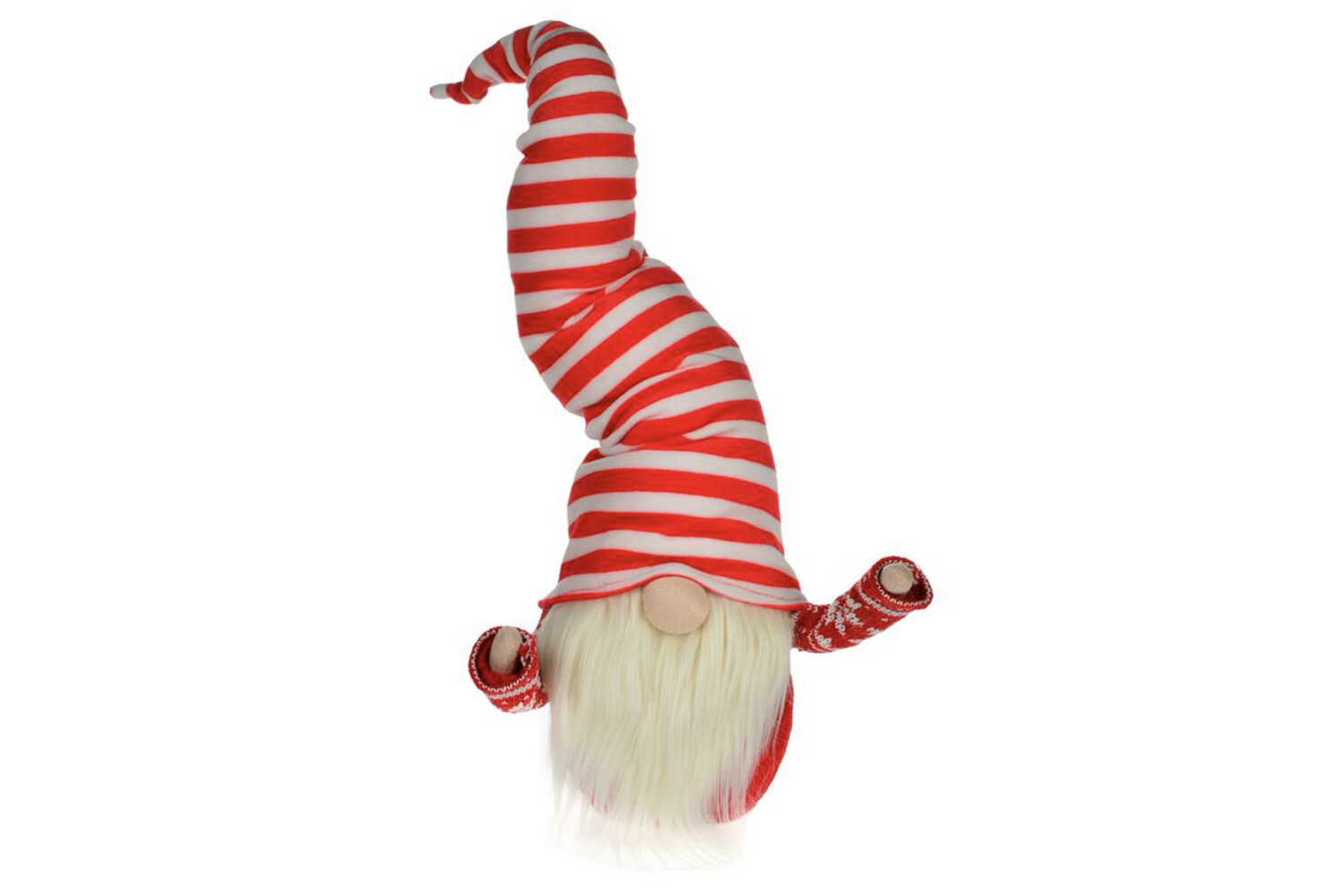 FINAL SALE - Gnome W/Tall Red/Wht Hat