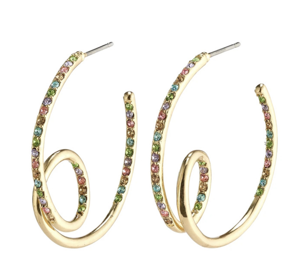 FINAL SALE - Cherished Earring  Gold Plated Multi