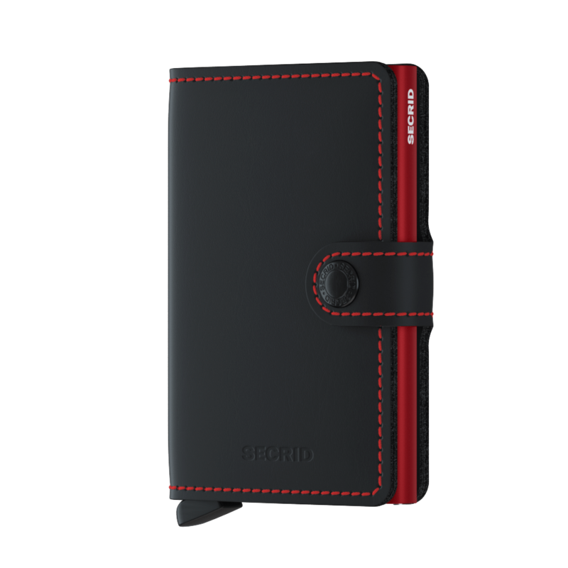 Miniwallet Matte Black & Red