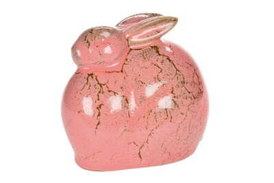 FINAL SALE - Pink Ceramic Bunny
