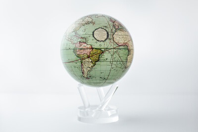 Antique Terrestrial Green MOVA Globe -  4.5"