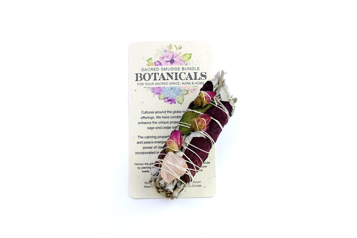 Botanical Smudge - Rose Quartz/Rose Petals