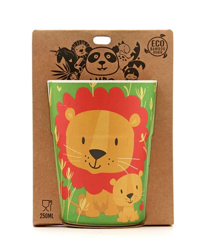 Lions & Tigers Bamboo Beaker