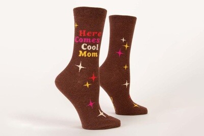 Women's Crew Sock - Here Comes Cool Mom