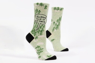 Women's Crew Sock - Love it out here