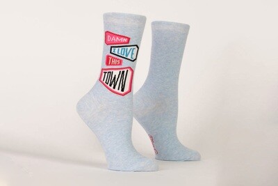 Women's Crew Sock - Love This Town Crew Socks