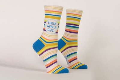 Women's Crew Sock - These Were A Gift Crew Socks