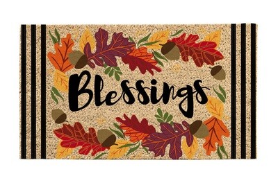 Autumn Blessings Coir Mat