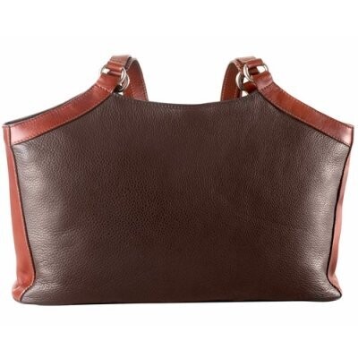 CONCORD - Double Handled Shoulder Bag (CD 1923) - Brown/Brandy