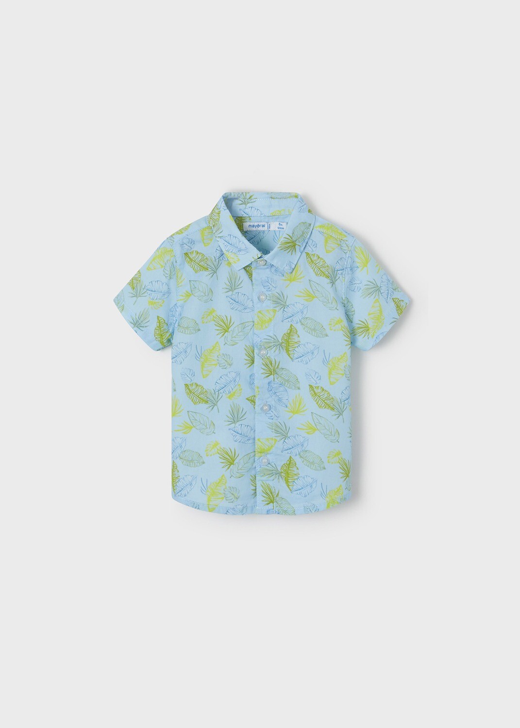 Shirt - Short Sleeve, Leaf Print