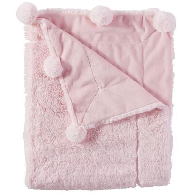 Pink Pom Pom Blanket