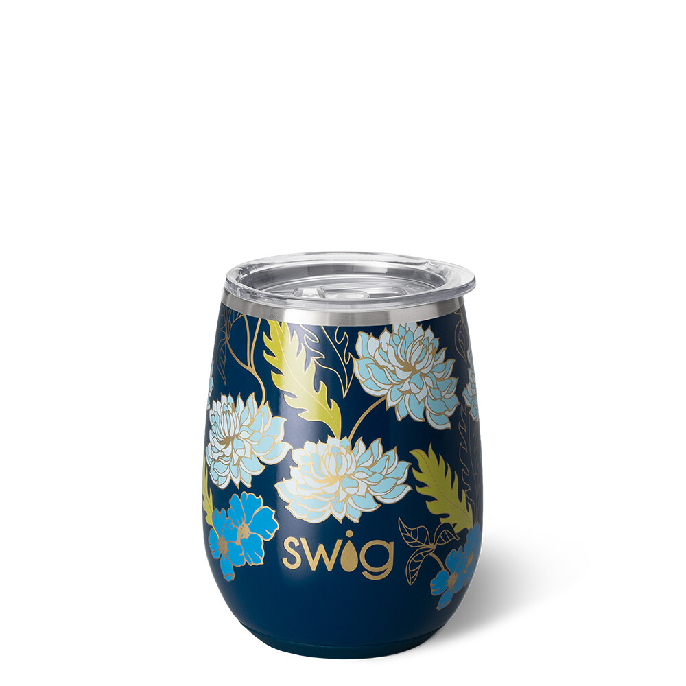 Swig - Water Lily Stemless Wine Cup 4Oz)
