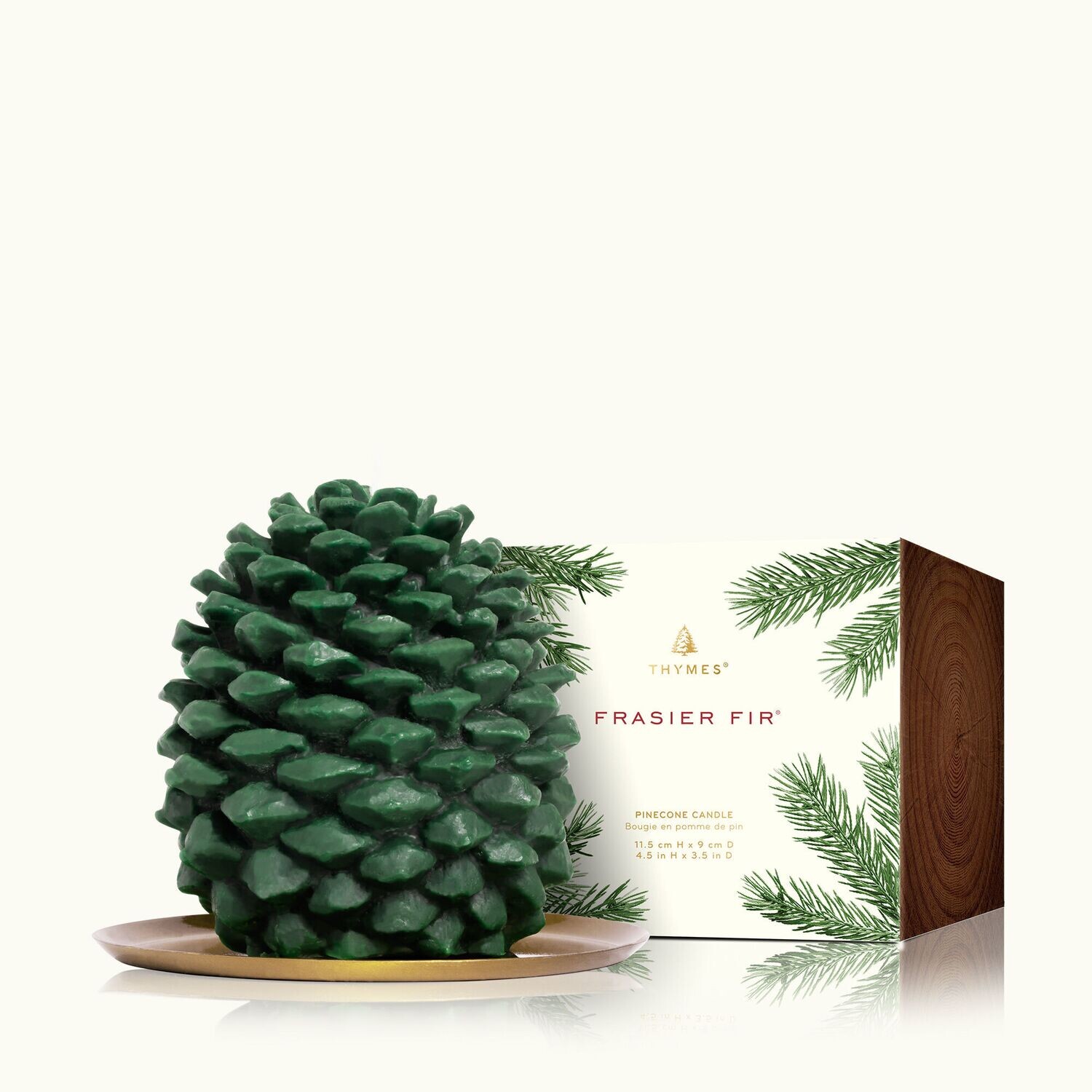 FINAL SALE Frasier Fir Petite Molded Pinecone Candle