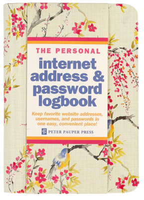 Blossoms & Bluebirds Internet Address & Password Logbook