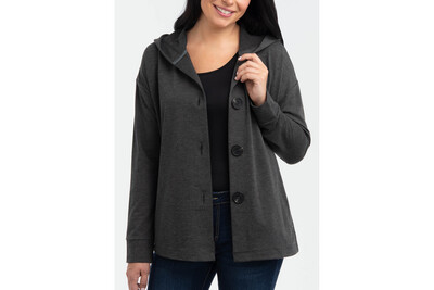 Hooded Button Jacket