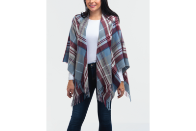FINAL SALE Perfect Plaid Hooded Wrap