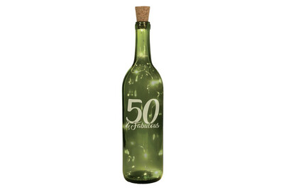Wine Bottle W/Lights-50 & Fabulou