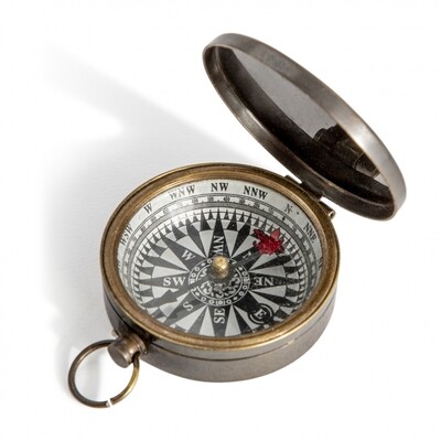 Small Compass Bronzed