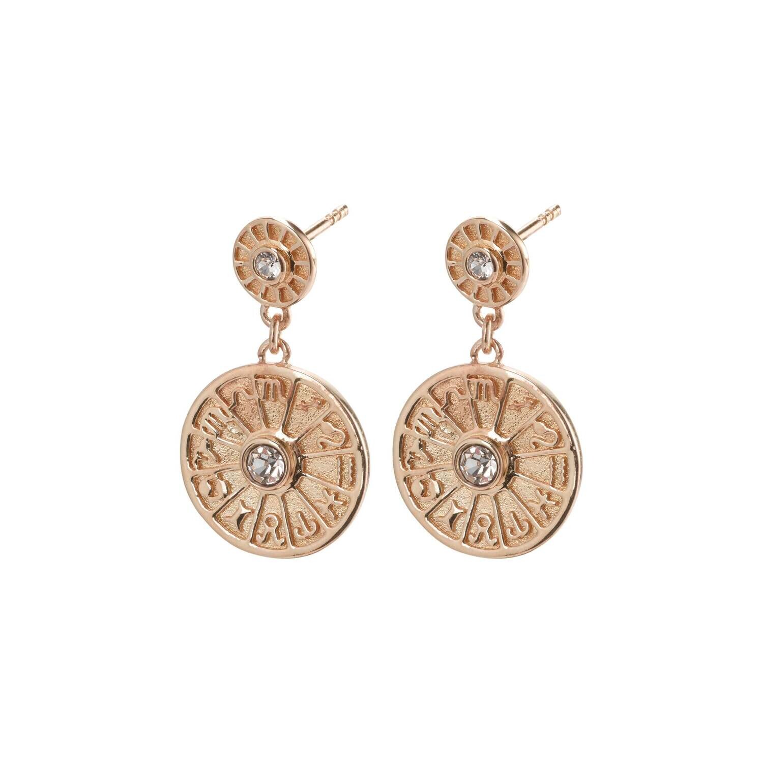 FINAL SALE Fia Earring Rose Gold Plated Crystal