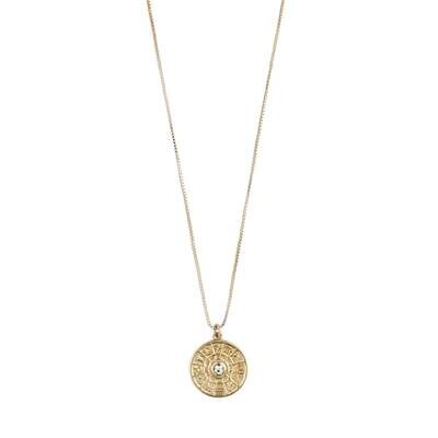 Fia Necklace Gold Plated  Crystal