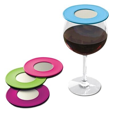 Ventilated Wine Drink Top Covers - 2 pk