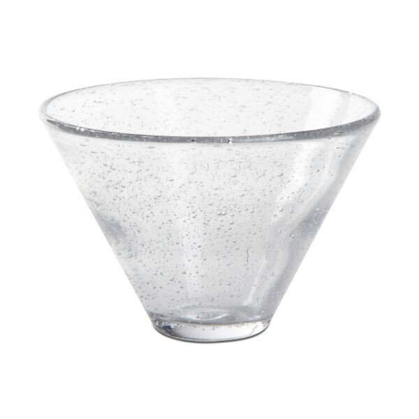 Bubble Glass Stemless Martini Clear