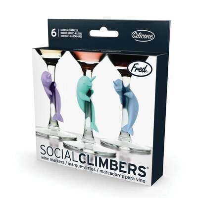 Drink Markers - Social Climbers - Narwhal Charms