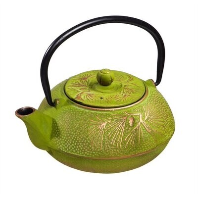 Teapot Green Cast Iron Serene