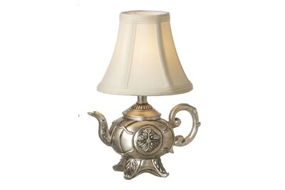 Antique Scroll Teapot Mini Lamp