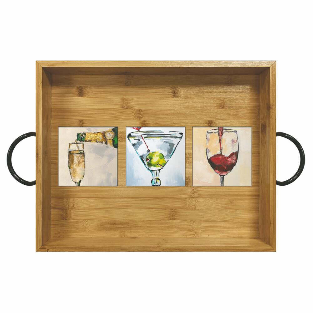 FINAL SALE Bamboo Serving Tray - Art Of Alcohol, The