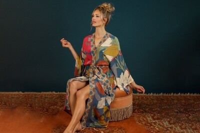 Winter Floral Kimono Gown
- Heather