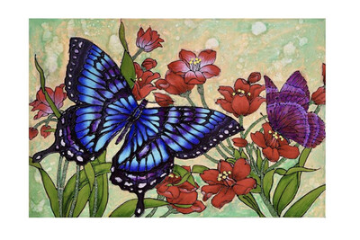 12x18 Plaque - Butterfly Pair
