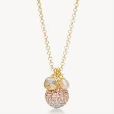 Cyber Sparkle Ball Cluster Pendant Necklace
