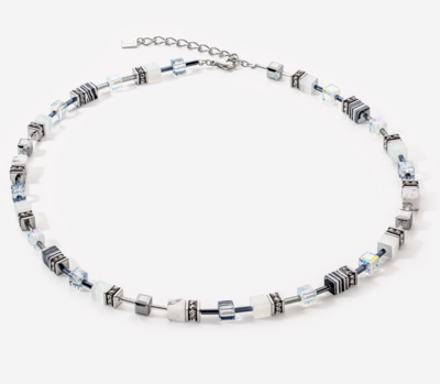 GeoCUBE® Iconic 50 cm necklace black-white