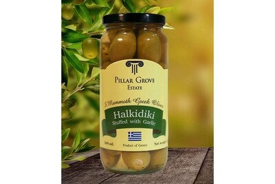 Halkidiki Green Olive Stuffed with Garlic