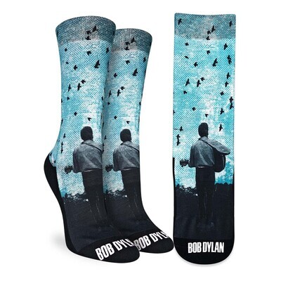 Men's Bob Dylan, Playing Guitar Socks