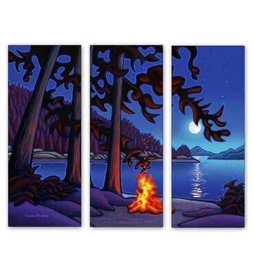 Porteau Cove Large Triptych 15x18