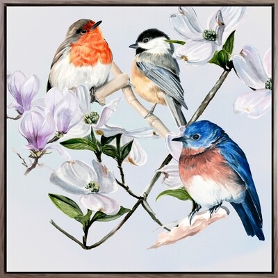 Four Little Birds I (30x30)