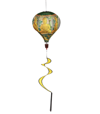 Buddha Burlap Balloon Spinner*