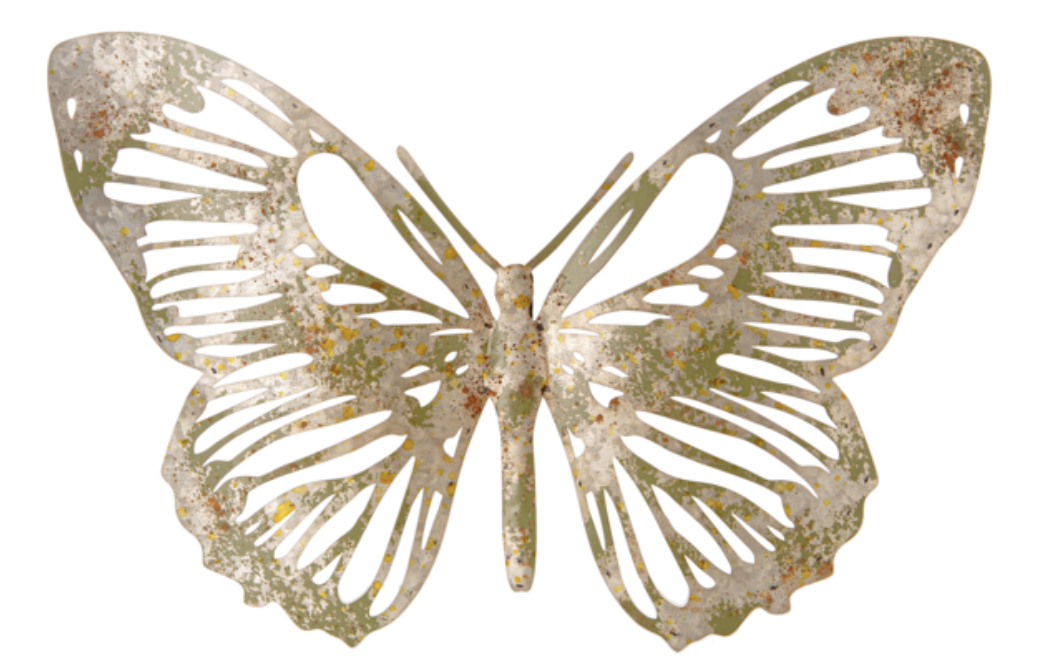 Antique Finish Butterfly Wall Decor